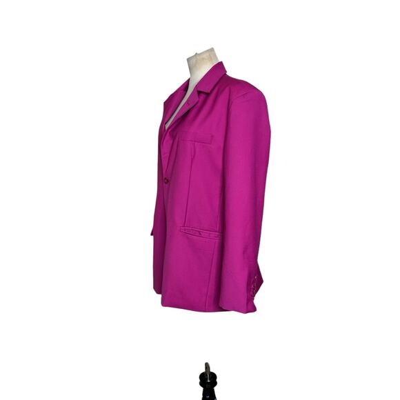 TwoTwinStyle fuchsia two button blazer size Large - Picture 10 of 12